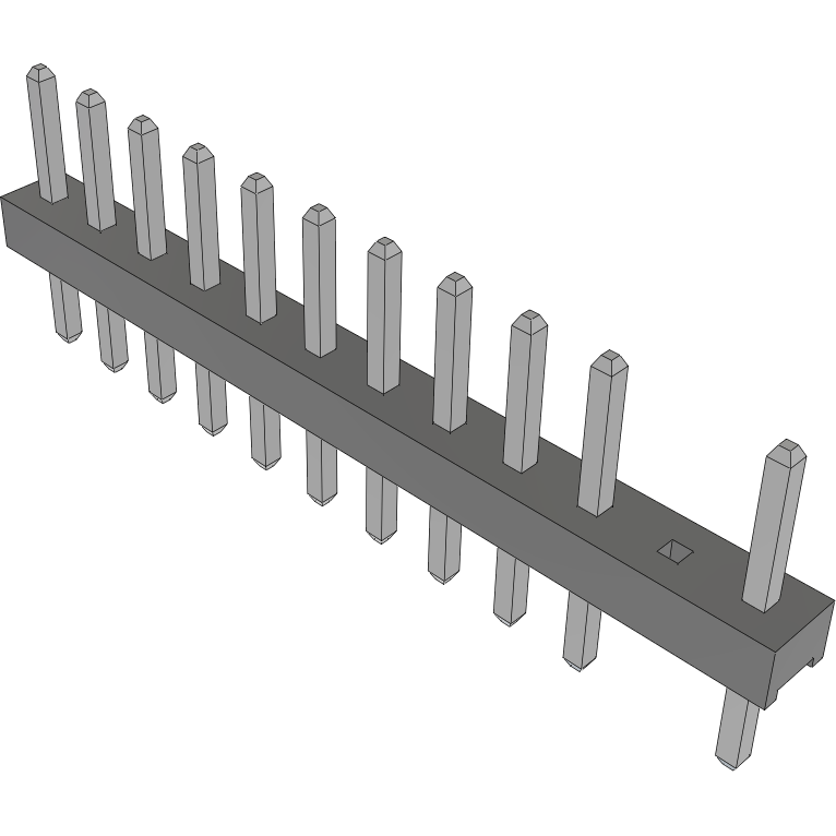 Samtec-TMM-112-02-T-S-011 Steckverbinderleisten und Leiterplattenbuchsen Conn Unshrouded Header HDR 12 POS 2mm Solder ST Top Entry Thru-Hole Bulk