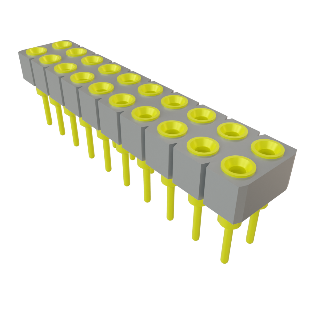 Samtec-SD-110-T-2 Piastre connettori e prese PCB Conn Socket Strip SKT 20 POS 2.54mm Solder ST Top Entry Thru-Hole Tube