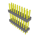 Conn Board Stacker HDR 18 POS 2.54mm Solder ST Top Entry Thru-Hole Bulk