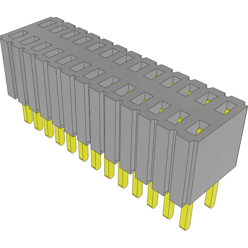 Samtec-SLM-113-01-G-D Steckverbinderleisten und Leiterplattenbuchsen Conn Socket Strip SKT 26 POS 1.27mm Solder ST Top Entry Thru-Hole Tube