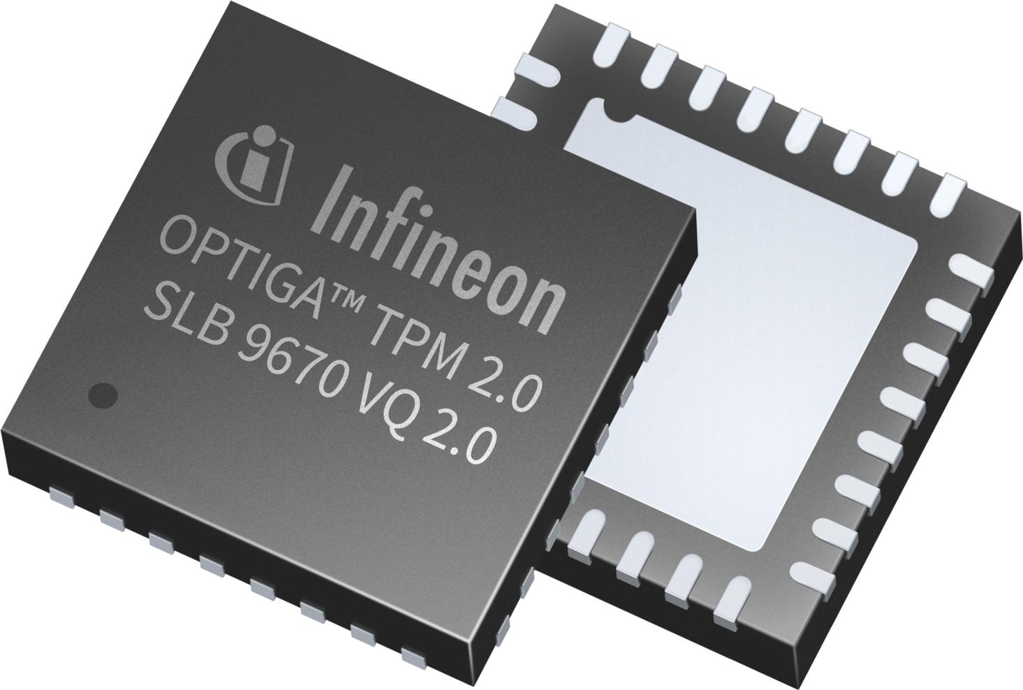 Infineon Technologies AG-SLB9670VQ20FW785XTMA1 Secure Microcontrollers and TPM Secure MCU 16bit OPTIGA™ TPM CISC 7KB 1.8V/3.3V 32-Pin VQFN EP T/R