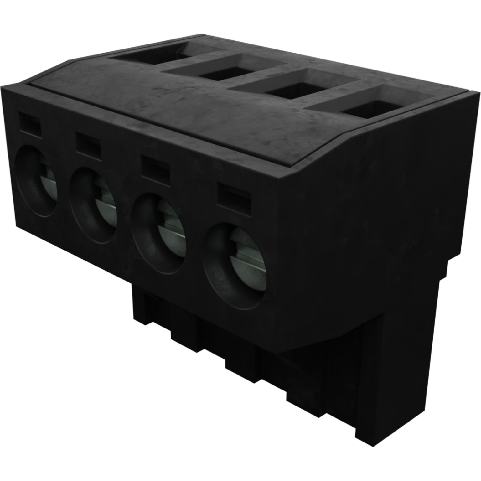 Molex-39530-0204 Steckverbinder, Klemmenblöcke Conn Eurostyle Block F 4 POS 5.08mm Screw RA Cable Mount 18A/Contact