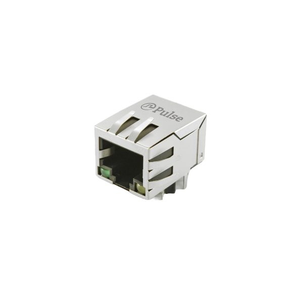Pulse Electronics-JXR1-0011NL Connector Telephone and Telecom Conn RJ-45 RCP 8 POS 1.27mm Solder RA Thru-Hole 12 Terminal 1 Port T/R
