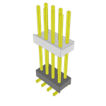 Conn Board Stacker HDR 8 POS 2.54mm Solder ST Top Entry SMD Bulk