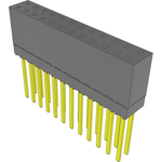 Conn Elevated Socket SKT 24 POS 2.54mm Solder ST Top Entry Thru-Hole Tube