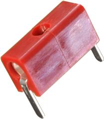 Cinch Connectivity Solutions-105-0752-001 Conn Test Jack F 1 POS Solder RA Thru-Hole 1 Port Red