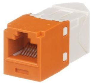 Panduit-CJLR688TGOR Connettore telefono e telecomunicazione Conn RJ-45 F 8 POS IDT Cable Mount 8 Terminal 1 Port Mini-Com® Cat 6 Individual