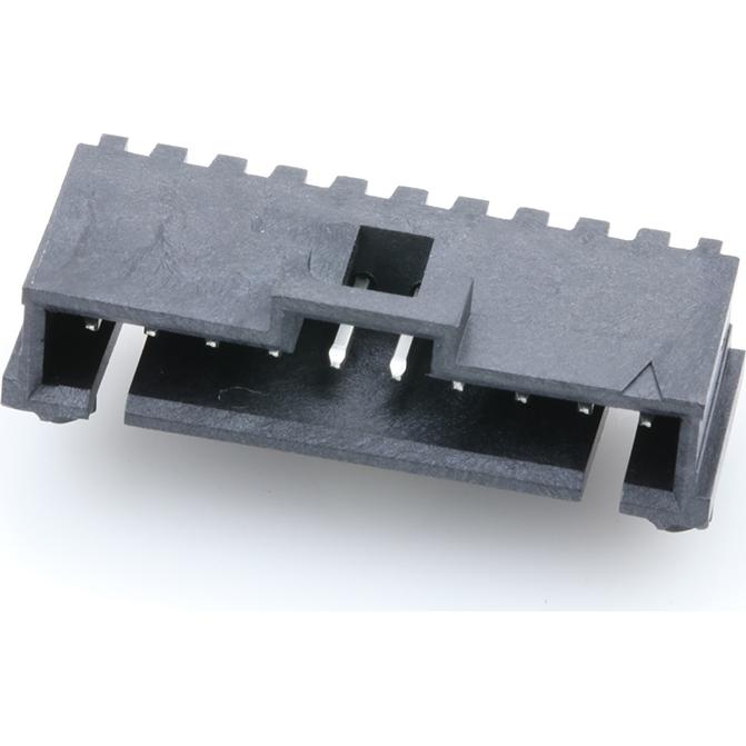Molex-1719771010 Steckverbinderleisten und Leiterplattenbuchsen Conn Shrouded Header (4 Sides) HDR 10 POS 2.54mm Solder RA Side Entry SMD T/R