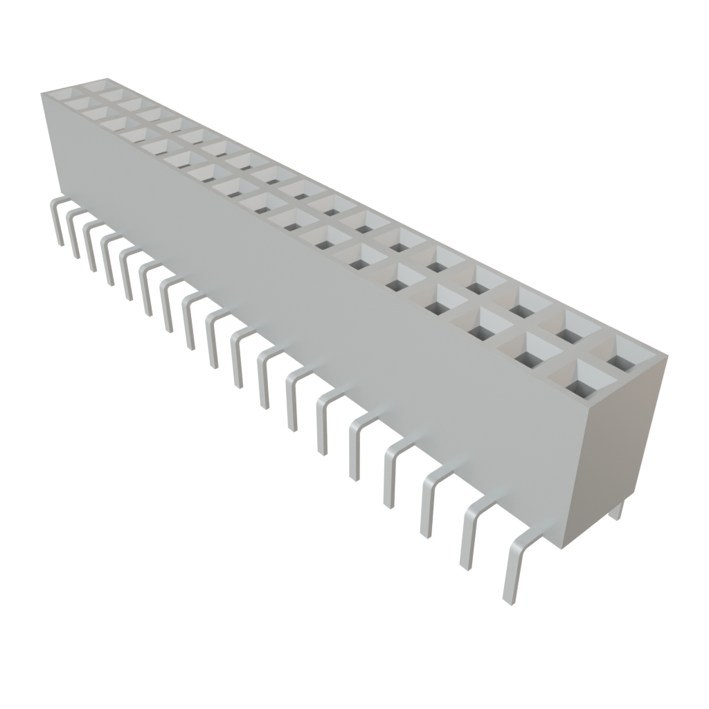 Samtec-BCS-118-L-D-PE Steckverbinderleisten und Leiterplattenbuchsen Conn Socket Strip SKT 36 POS 2.54mm Solder ST Top Entry Thru-Hole TIGER CLAW™ Tube