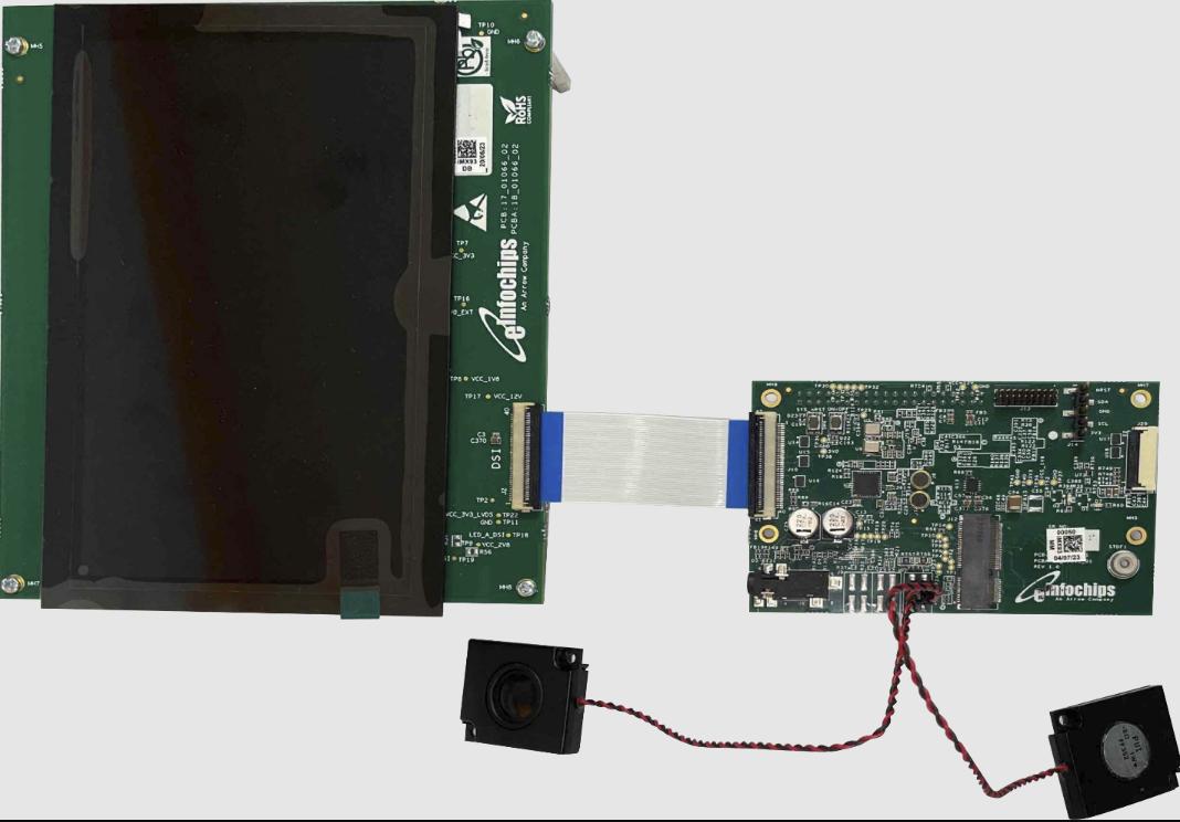 eInfochips Limited-EIC-I.MX93-210 MULTIMEDIA KIT Herramientas y kits de desarrollo Multimedia Kit Quick Prototyping of Multimedia Solutions