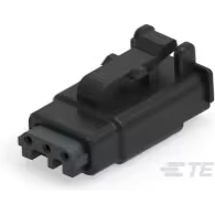 TE Connectivity-DTMH06-3SB Einzeladersteckverbinder, Gehäuse Conn Housing PL 3 POS Crimp ST Cable Mount Black Box