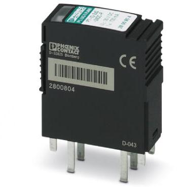 PHOENIX CONTACT-2800812 Überspannungsschutzkomponenten Surge Suppressors 0.7A 12VDC Base Mount Plug-In