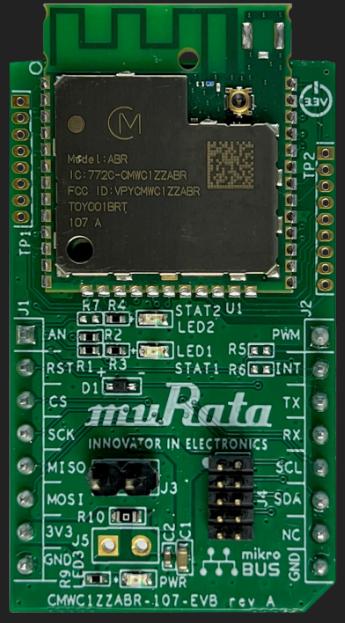 Murata Manufacturing-CMWC1ZZABR-107-EVB Kit e schede di sviluppo RF/Wireless CMWC1ZZABR 802.11 Wireless LAN Evaluation Board