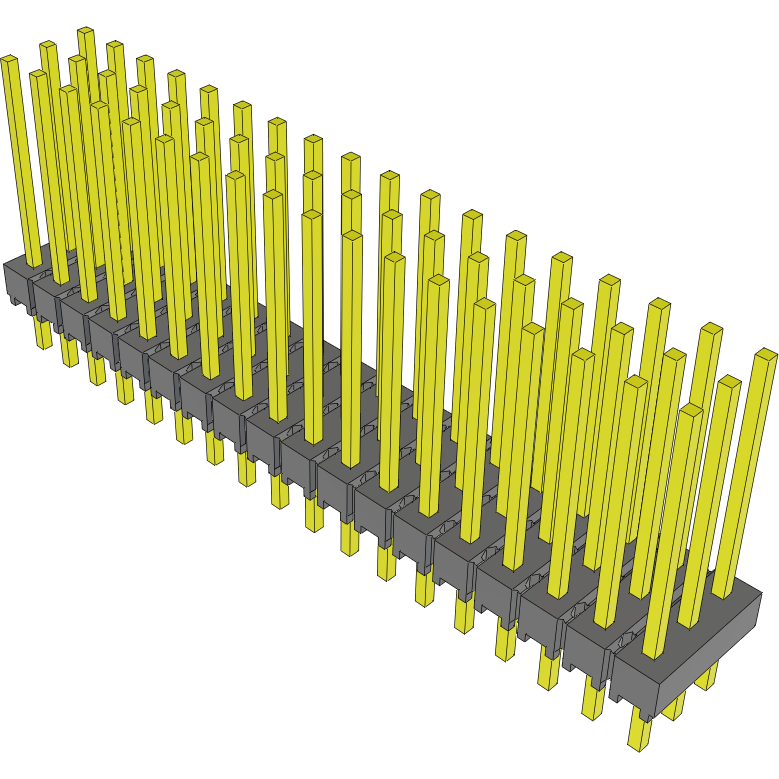 Samtec-MTSW-118-09-T-T-505 Steckverbinderleisten und Leiterplattenbuchsen Conn Unshrouded Header HDR 54 POS 2.54mm Solder ST Thru-Hole Bulk