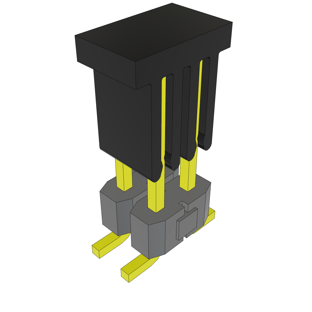 Samtec-TSM-102-02-L-DV-A-P-TR Connector Headers and PCB Receptacles Conn Unshrouded Header HDR 4 POS 2.54mm Solder ST Top Entry SMD T/R