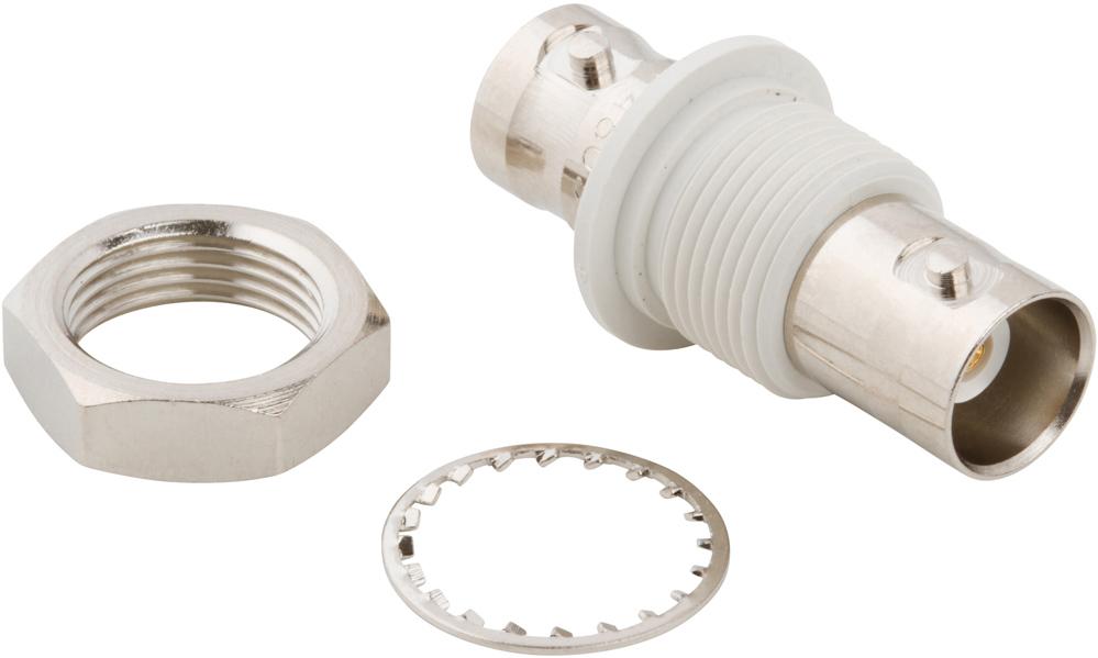 Amphenol RF-031-4803-1101 RF-Steckverbinder Conn BNC Adapter 0Hz to 4GHz 50Ohm ST Panel Mount RCP/RCP Gold