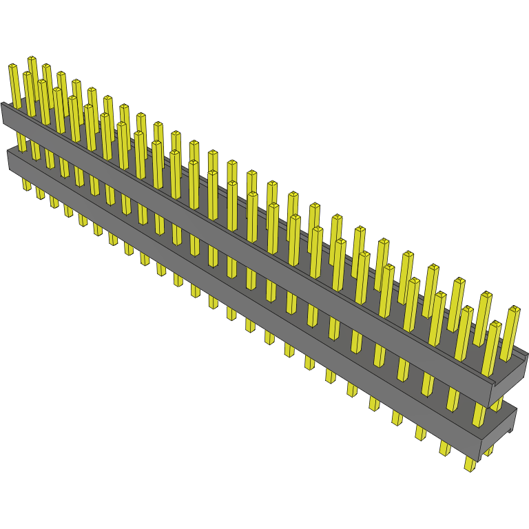 Samtec-DW-25-15-S-D-335 Steckverbinderleisten und Leiterplattenbuchsen Conn Board Stacker HDR 50 POS 2.54mm Solder ST Top Entry Thru-Hole Bulk