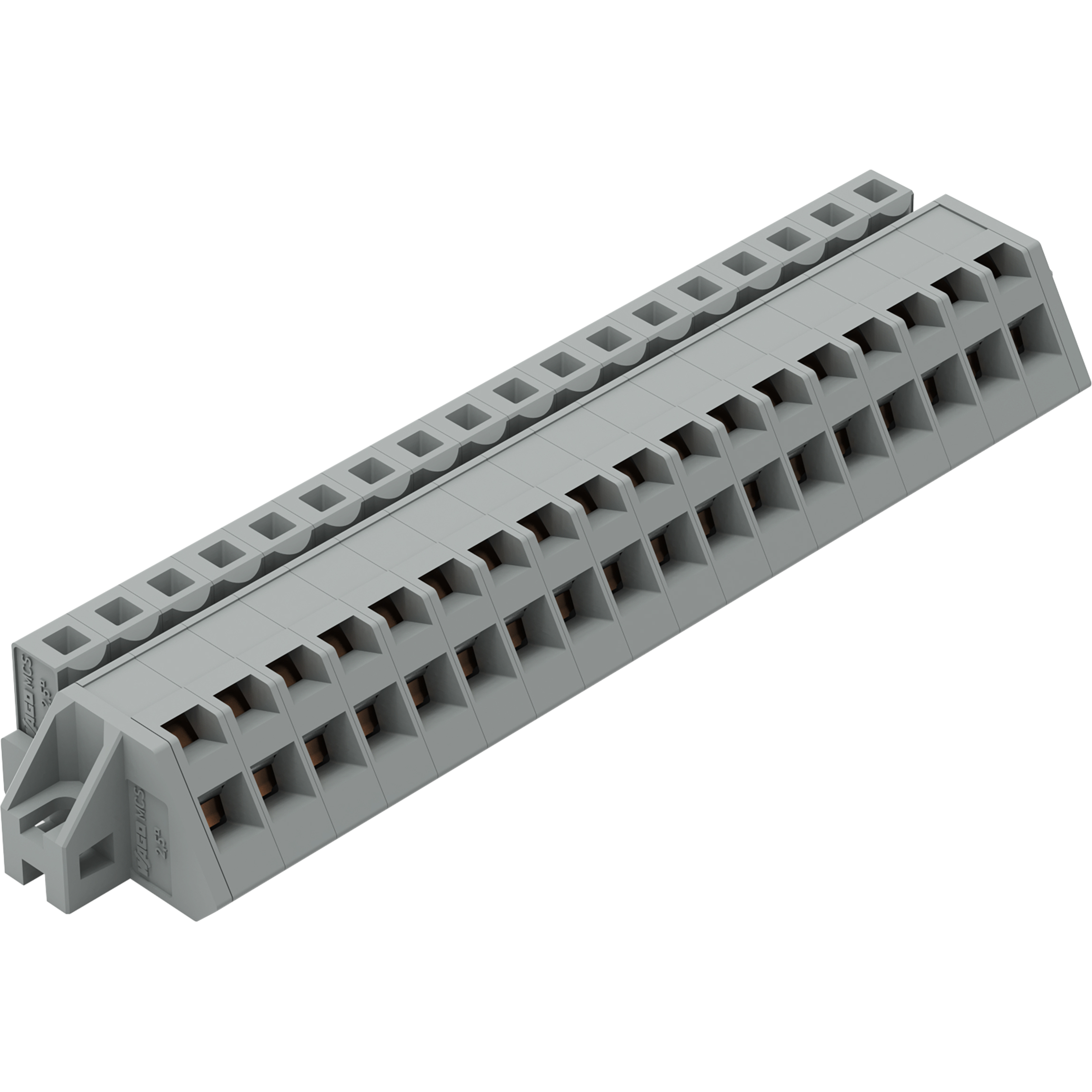 WAGO-731-518/031-000 Steckverbinder, Klemmenblöcke Conn PC Terminal Block F 18 POS 5mm Spring Clamp RA Cable Mount 15A Box