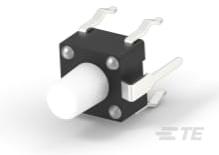 TE Connectivity-2-1825955-2 Tastschalter Switch Tactile OFF (ON) SPST Round Button PC Pins 0.05A 24VDC 100000Cycles 1.57N Thru-Hole Loose