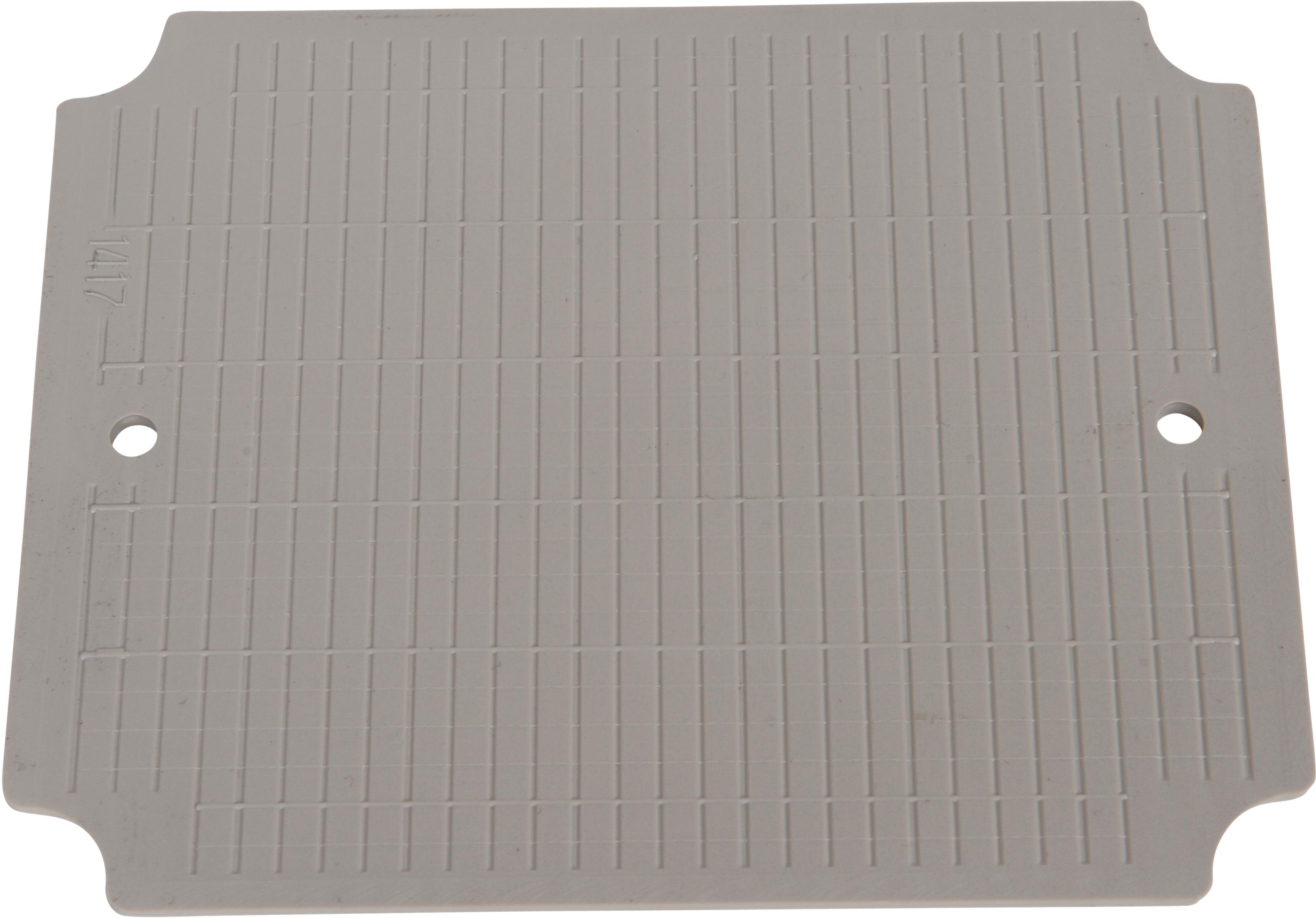 Bud Industries-PTX-22490-P null Mounting Plate Accessory, Plastic, Light Gray, 156mm Product Length, 126mm Product Depth, 4mm Product Height, For Enclosure PTH-22490