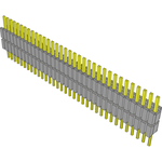 Conn Board Stacker HDR 34 POS 1.27mm Solder ST Thru-Hole Tube