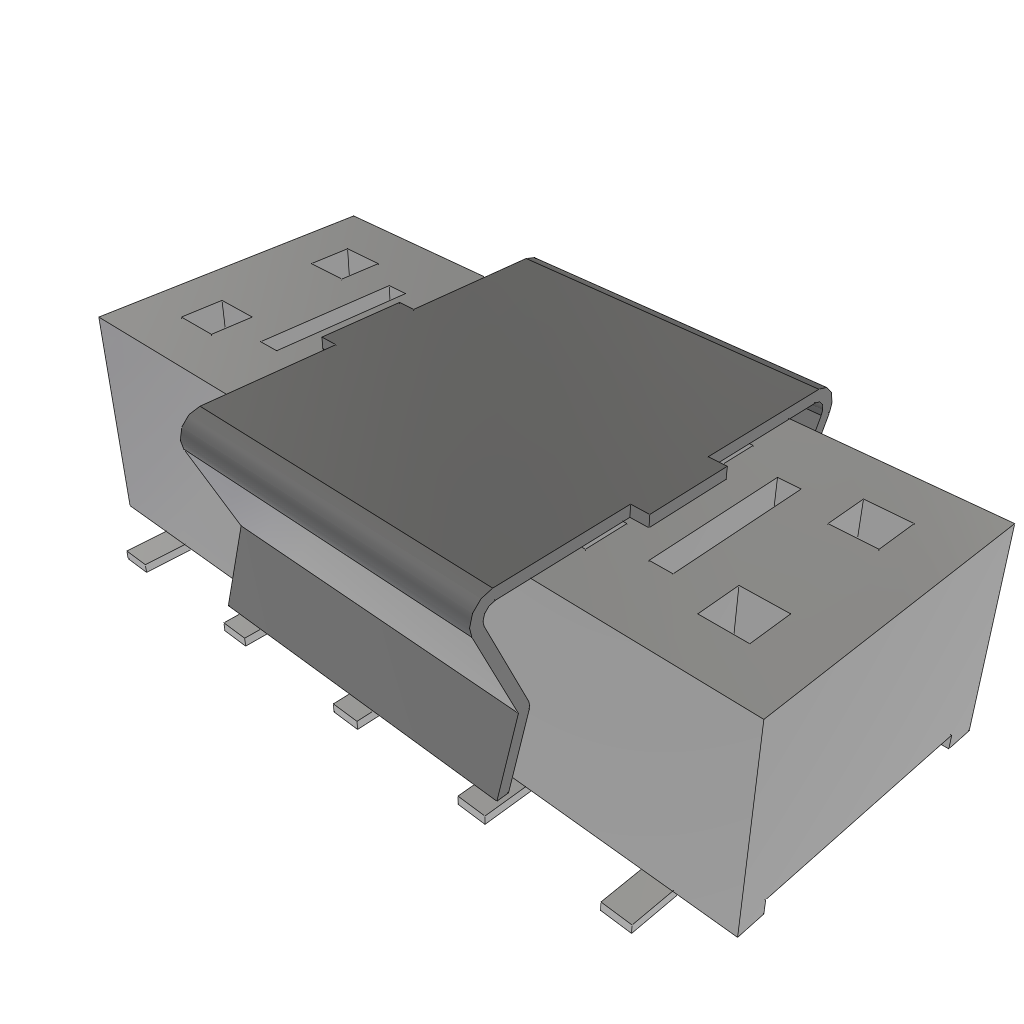 Samtec-HLE-105-02-L-DV-P-TR Cabezales del conector y receptáculos PCB Conn Socket Strip SKT 10 POS 2.54mm Solder ST SMD T/R