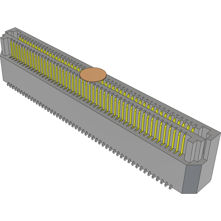 Samtec-LSS-150-02-L-DV-A-K Connector Headers and PCB Receptacles Conn Socket and Terminal Strip SKT/HDR 100 POS 0.635mm Solder ST SMD Tray