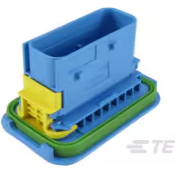 TE Connectivity-4-1564407-1 Einzeladersteckverbinder, Gehäuse Conn Housing PL 16 POS 6mm/4mm Crimp ST Panel Mount Blue Box
