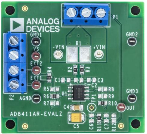 Analog Devices-AD8411AR-EVALZ 放大器集成电路开发电路板和套件 AD8411A Special Purpose Amplifier Evaluation Board