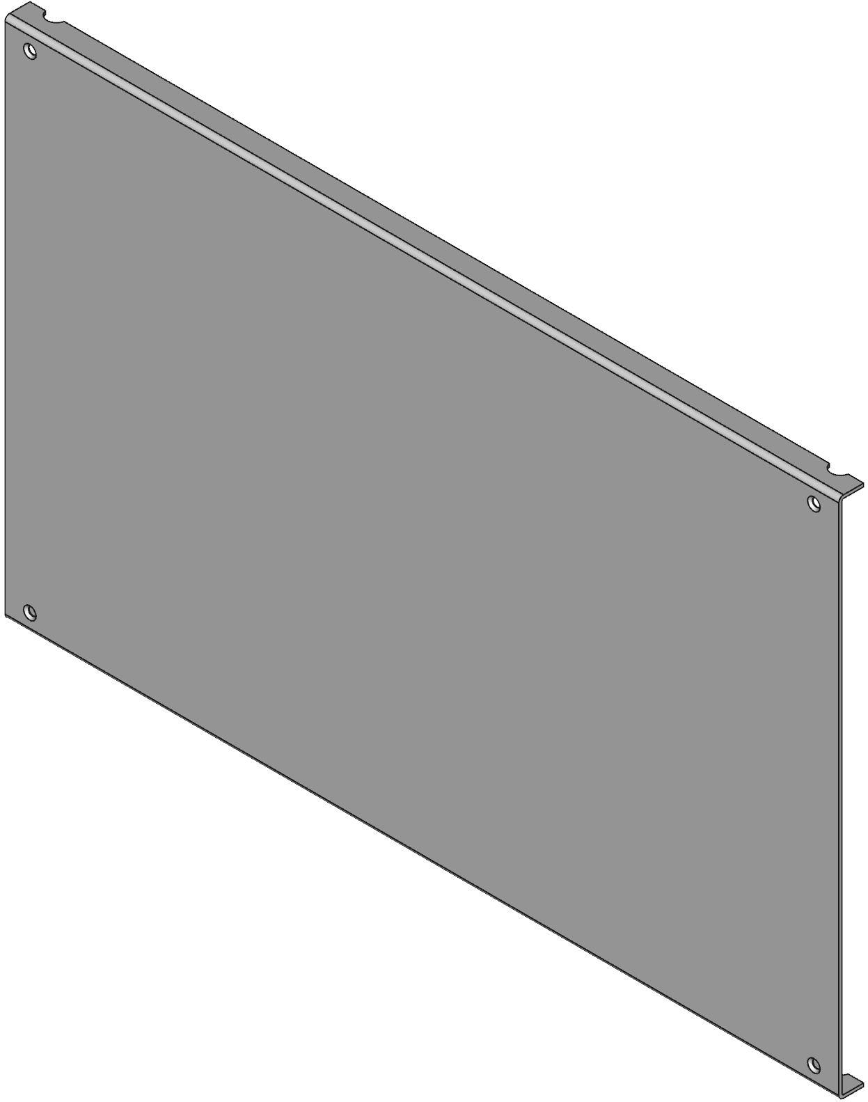 Hammond Manufacturing-RMCP10BK null Rack Panel, Black Color, 425mm Product Length, 266mm Product Depth, 13mm Product Height