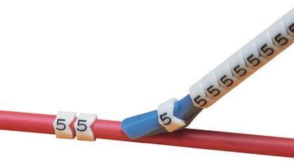 Panduit-PCA18-2 Marcatori dei cavi Cable Markers Wire Marker Non Adhesive Acetal White