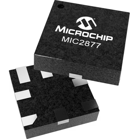 Microchip Technology-MIC2877-4.75YFT-TR Convertidor CC a CC y chip del regulador de conmutación Conv DC-DC 2.5V to 5.5V Synchronous Step Up Single-Out 4.75V 2A 8-Pin FTQFN T/R