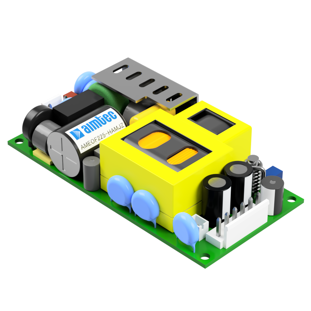 Aimtec-AMEOF225-24SHAMJZ 交流至直流电源供应器 AC/DC Power Supply Single-OUT 24V 5.83(Convection)A/9.4(Forced Air)A 225W 11-Pin Box