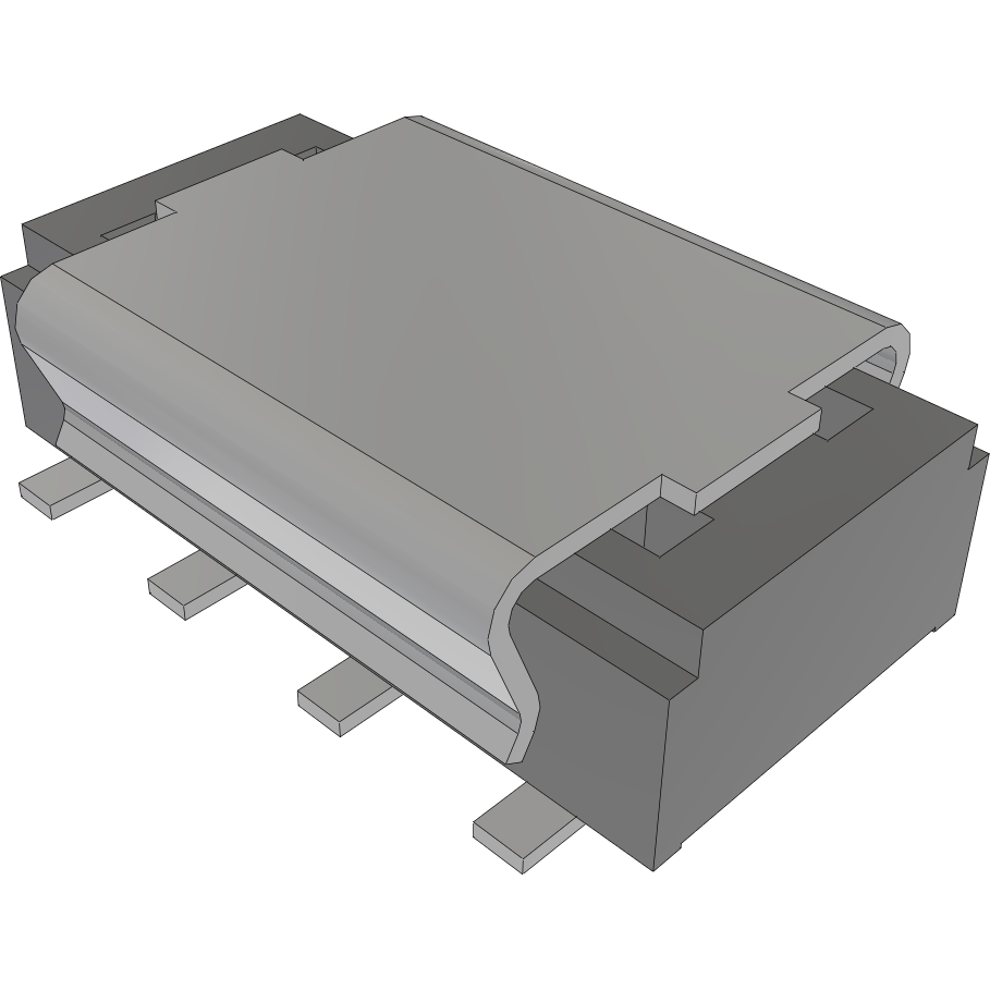Samtec-CLT-104-02-L-D-A-P Connector Headers and PCB Receptacles Conn Socket Strip SKT 8 POS 2mm Solder ST Top Entry SMD TIGER CLAW™ Tube