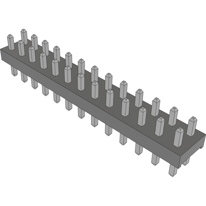 Samtec-TMM-113-04-T-D Connector Headers and PCB Receptacles Conn Unshrouded Header HDR 26 POS 2mm Solder ST Top Entry Thru-Hole Bulk