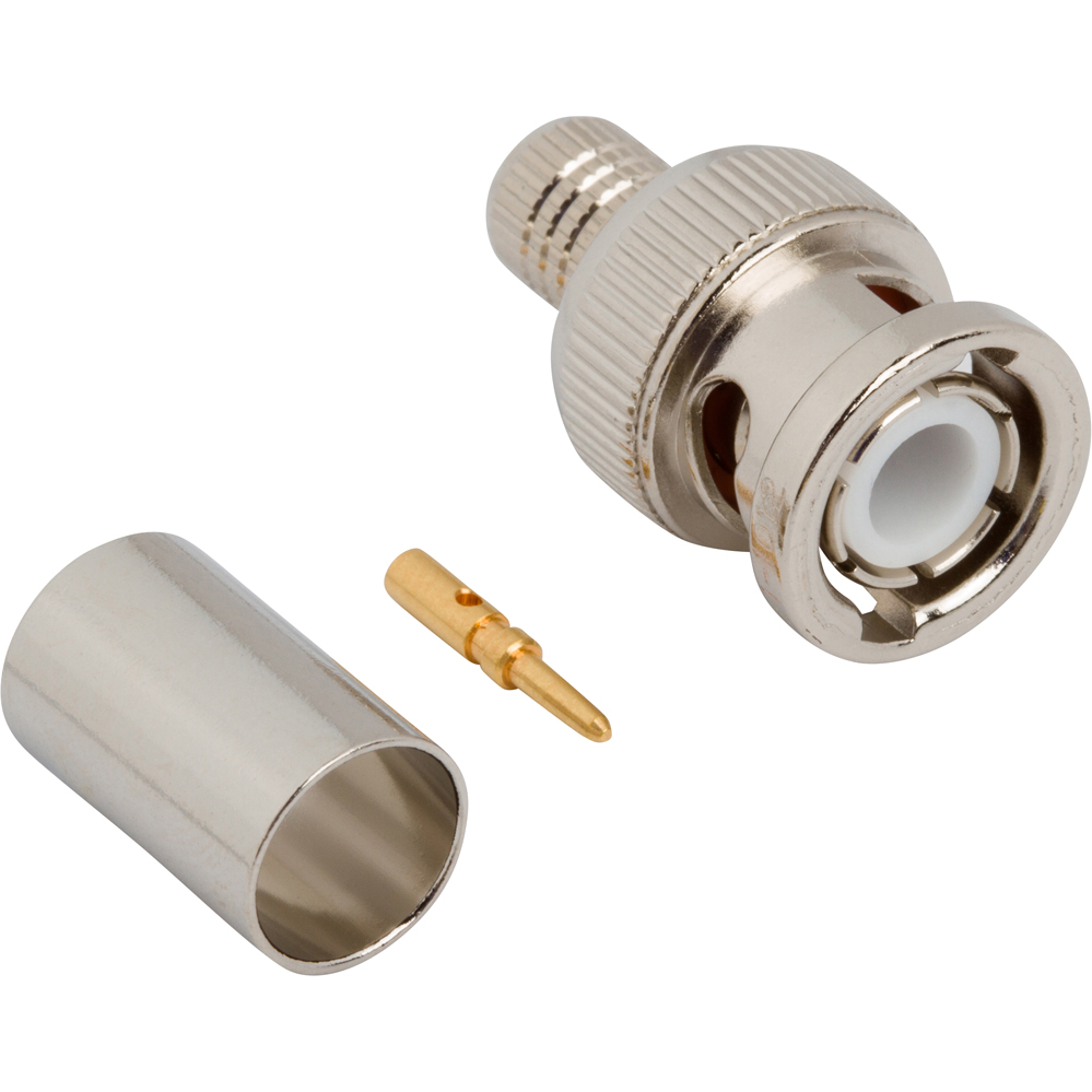 Amphenol RF-031-321-1012 Raccordement FR Conn BNC 0Hz to 4GHz 50Ohm Crimp ST Cable Mount PL Gold