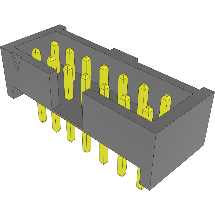 Samtec-LTMM-107-02-G-D Piastre connettori e prese PCB Conn Shrouded Header HDR 14 POS 2mm Solder ST Thru-Hole Tube