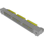 Conn Micro High Speed Socket Strip SKT 150 POS 2.03mm/0.635mm Solder RA Side Entry SMD/Thru-Hole Tray