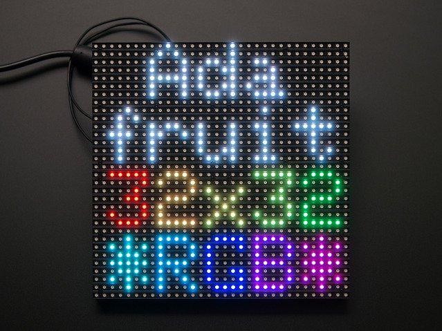 Adafruit Industries-1484 LED-Anzeigen, Punktmatrix Alphanumeric Displays Panel 1024LED Blue/Green/Red