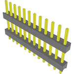 Conn Board Stacker HDR 12 POS 2.54mm Solder ST Top Entry Thru-Hole Bulk