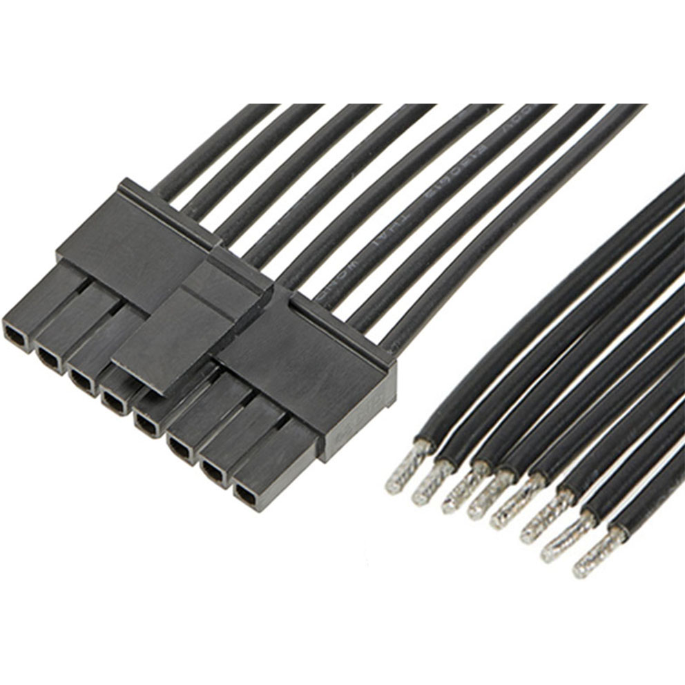 Molex-2147511082 Andere Kabelbaugruppen Cable Assembly UL 10002 0.3m 18AWG Wire to Board 8 POS F Crimp Bag