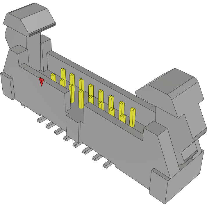 Samtec-EHT-108-01-F-D-SM-SR-LC Piastre connettori e prese PCB Conn Ejector Header HDR 16 POS 2mm Solder ST SMD Tube