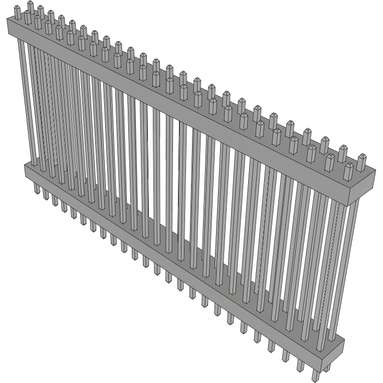 Samtec-TW-25-12-T-D-930-115 Piastre connettori e prese PCB Conn Board Stacker HDR 50 POS 2mm Solder ST Top Entry Thru-Hole Bulk