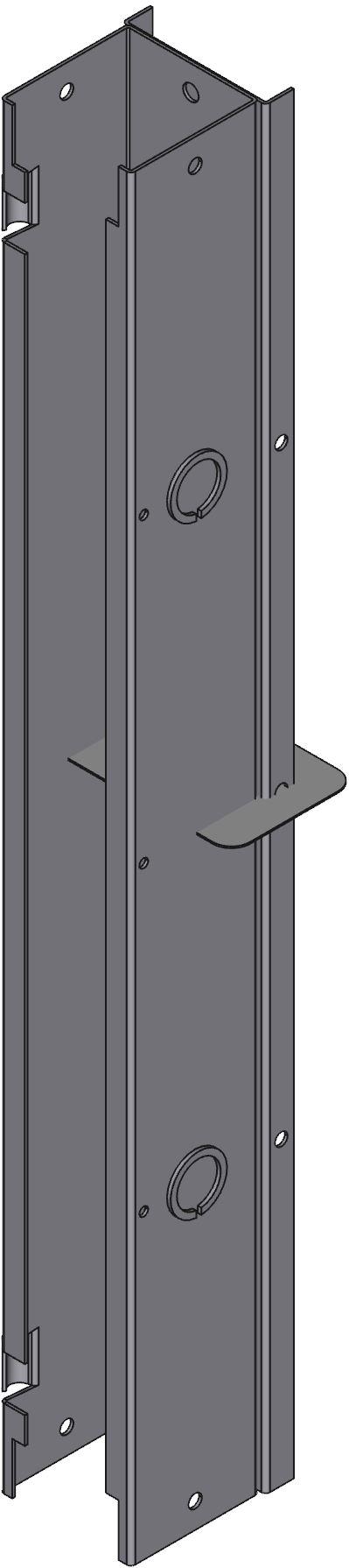 Hammond Manufacturing-CWST224 Verdrahtungskanäle Wiring Ducts Solid Wall Square with Cover Steel Gray