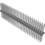 Conn Unshrouded Header HDR 56 POS 2mm Solder ST Top Entry Thru-Hole Bulk