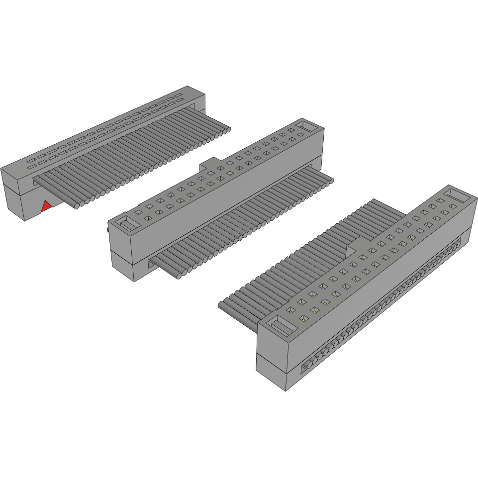 Samtec-FFSD-17-D-06.00-01-N-D02-R 扁平/带状电缆组件 Cable Assembly 0.152m 30AWG 1.27mm 34 to (34/34)POS IDC Connector to 2(IDC Connector) F-F TIGER EYE™ Bulk