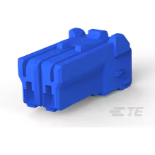 TE Connectivity-2-1565081-3 Custodia filo connettore dedicato Conn Housing PL 2 POS 3.5mm Crimp ST Cable Mount Blue Bag
