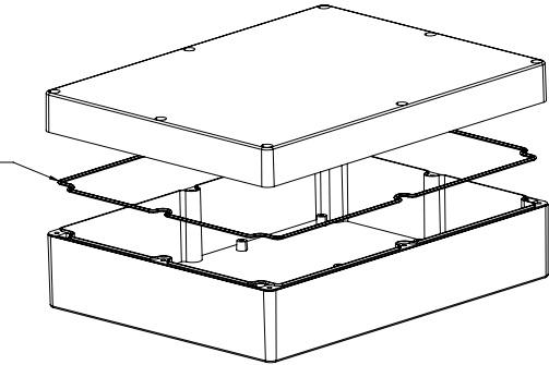 Bud Industries-PN-1342-AC Kästen, Gehäuse und Gestelle IP68 NEMA 6P PC Box with clear cover 11.81x9.06x3.39