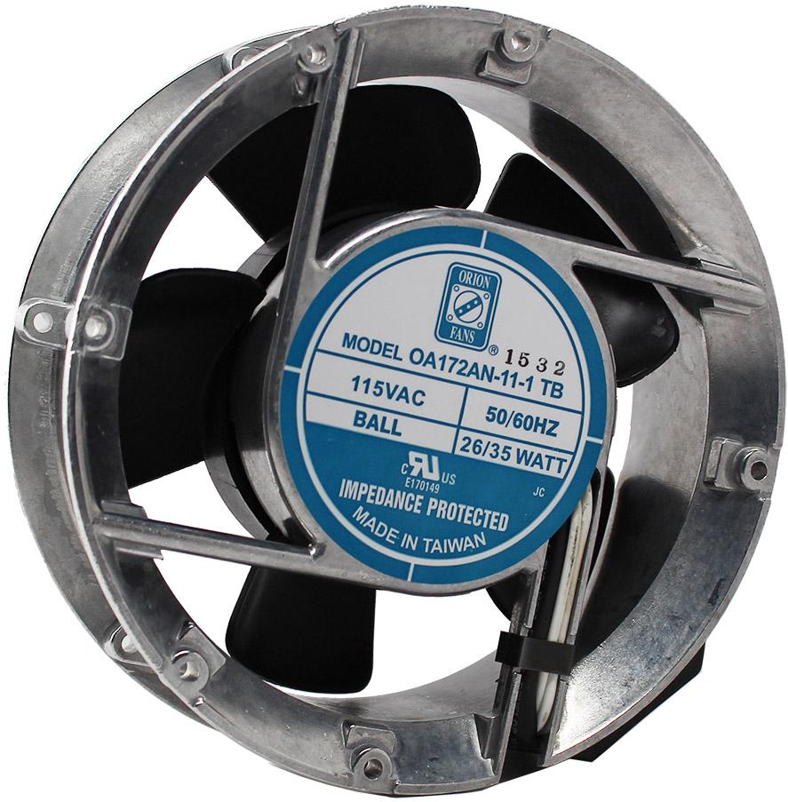 ORION FANS-OA172AN-22-1WB Sopladores y ventiladores AC Fan Axial Ball Bearing 230V 160V to 260V 235CFM 46dB High Speed