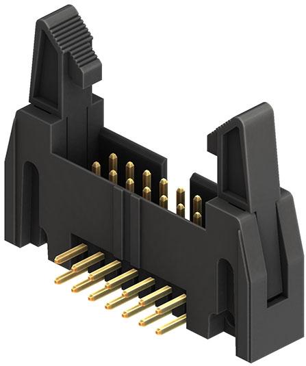 CnC Tech, LLC-3010-14-002-13-00 Connector Headers and PCB Receptacles Conn Ejector Header HDR 14 POS 2.54mm Solder RA Side Entry Thru-Hole Carton